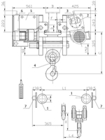 Таль электрическая канатная SH 32 H 6 УСВ 3,2т 6м Euro-lift