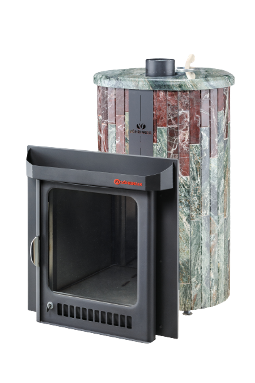 Печь для бани "Оптима" в каменной облицовке