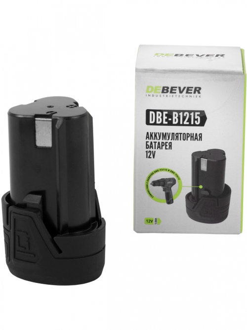 DBE-B1215 Аккумулятор DeBever li-ion; 12В; 1,5 Ач