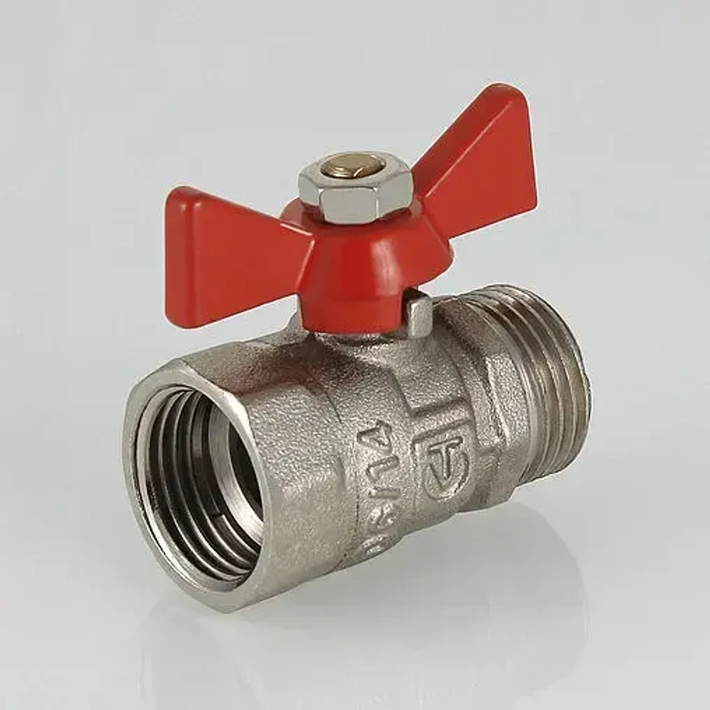 Кран шаровый ½"в x ½"н Valtec Compact VT.093.N.04