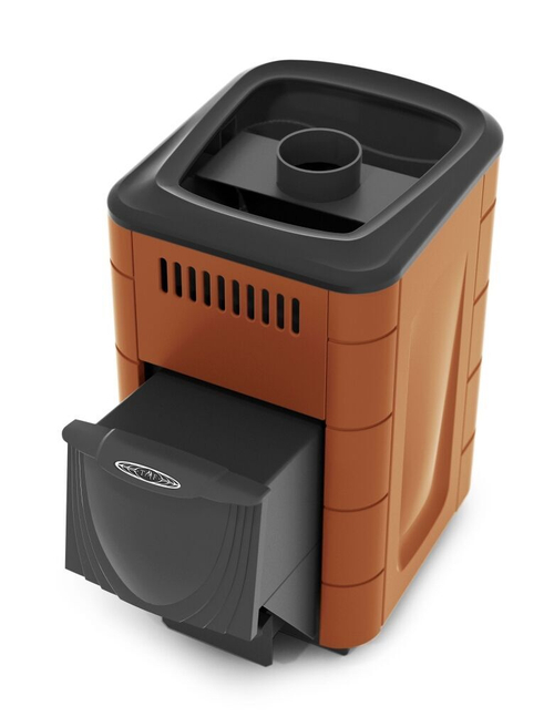 Печь для бани ТМФ Компакт 2017 Inox дверца антрацит терракота