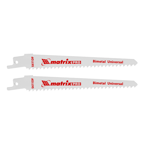 Полотна универсальные для сабельной пилы S611DF 125/4.3 мм, Bimetal, 2 шт, Pro Matrix