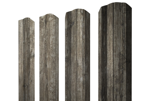 Штакетник М-образный А фигурный 0,45 Print Elite Nordic Wood TwinColor