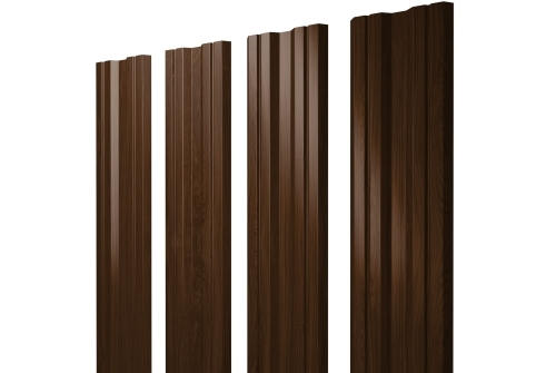 Штакетник Twin с прямым резом 0,45 Print Elite Choco Wood Twin с прямым резомColor