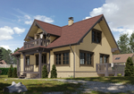 Сайдинг LUX под дерево, Блок-Хаус, зрелый каштан