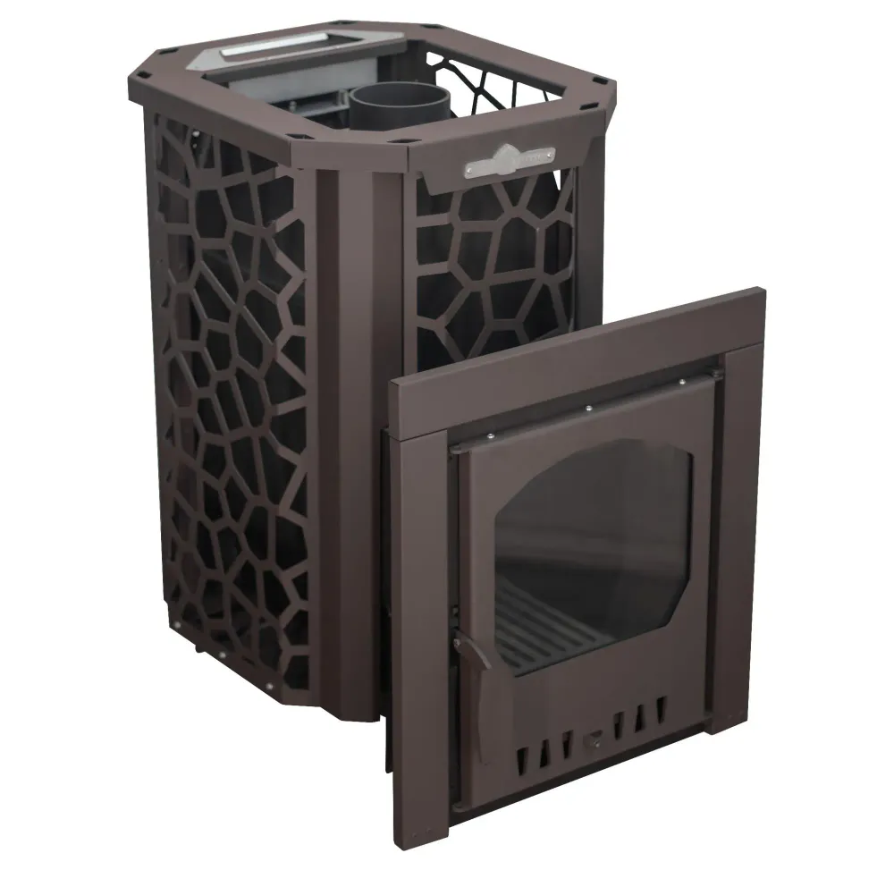 Печь для бани Сталь-Мастер HARD 18М Панорама со стеклом закр каменка дровяная #