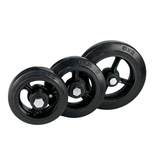 Колесо на ось большегрузное HITCH 125*50 резина черная D54