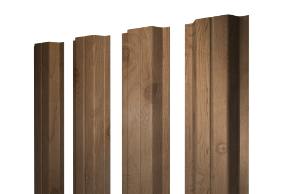 Штакетник П-образный A с прямым резом 0,45 Print Premium Pine Wood Fresh