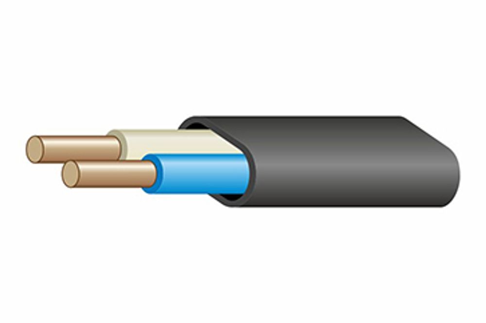 Кабель силовой ВВГ-Пнг(А)-LS 2х6ок(N)-0,66 (ГОСТ 31996-2012) (бухта 100 м) Энергокабель