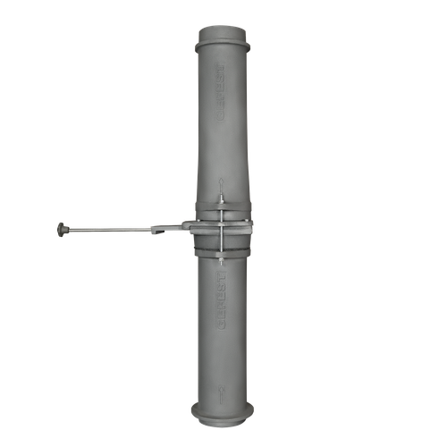 Модуль шиберный GFS чугунный 130/1000 стартовый (труба + шибер ММ + труба)
