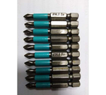 Биты для отвертки PH1х50мм, 1/4 Hex, S2, 10 шт. GRIFF 030396