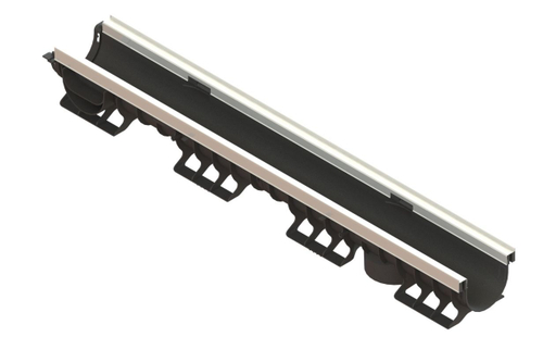 Лоток водоотводный пластиковый PolyMax Basic DN100 h120 стандартный борт