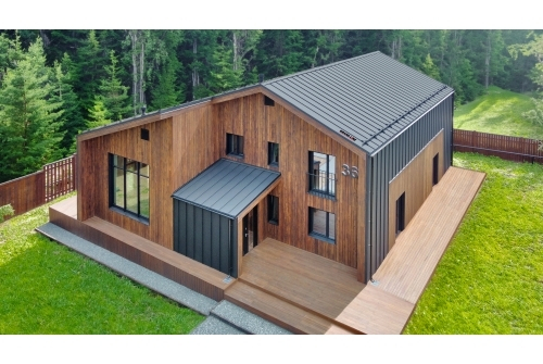 Кликфальц Pro Grand Line 0,45 Drap ST с пленкой на замках RAL 7024 мокрый асфальт