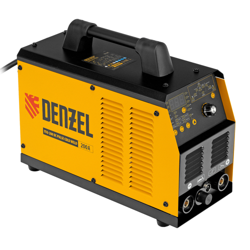 Аппарат инвертор. аргонодуговой сварки ITIG-200 DС Pulse Cold Weld, 200 А, ПВ 60%// Denzel