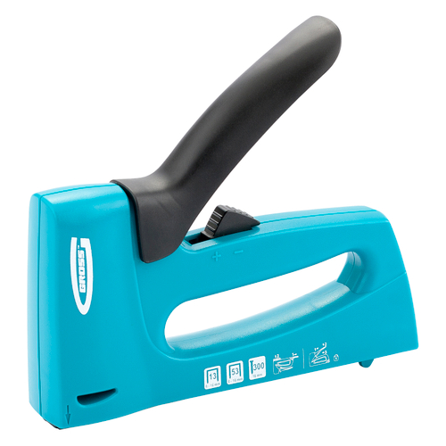 Степлер мебельный, пластиковый корпус, регулировка удара, тип скобы: 13, 53, 300, 6-16 мм Gross