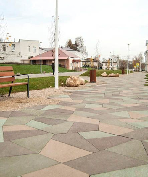 Тротуарная плитка Поревит Гранит "Мозаика" Б.4.Фсм.8