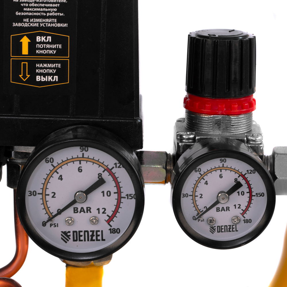 Компрессор воздушный DK1500/24, Х-PRO 1.5 кВт, 230 л/мин, 24 л Denzel