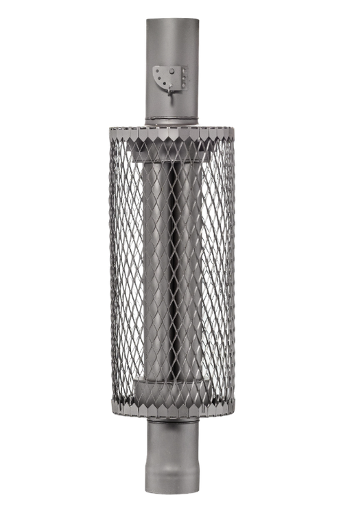 Дымоход Ферингер экономайзер с сеткой ф115 мм L=1,0 м (Черный)