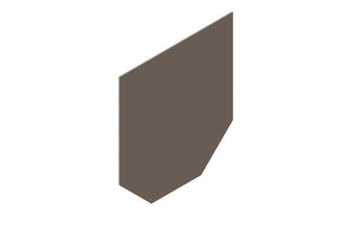 Заглушка торцевая стальная к лоткам бетонным 4049-D