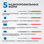 OPT-NF10 Набор надфилей с алмазным покрытием 10шт.