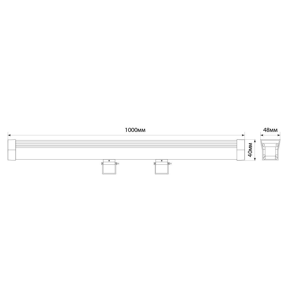 Светодиодный линейный прожектор с DMX Feron LL-892 36W RGB DC24V IP65 32259