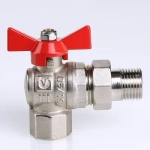 Кран шаровый с американкой угловой ½"в x ½"н Valtec Base VT.228.N.04