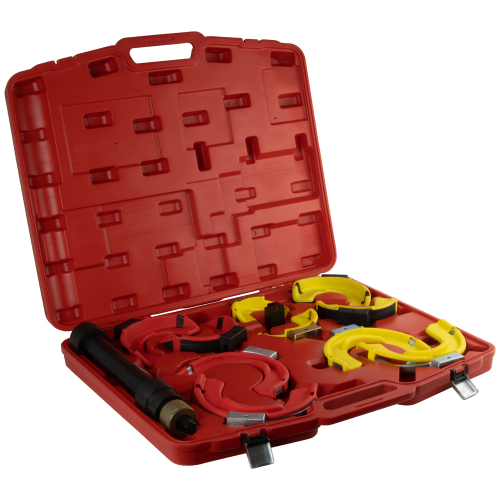 WDK-214029A Съемник пружин усиленный, 5 пар захватов для сжатия и сборки/разборки стоек амортизаторо