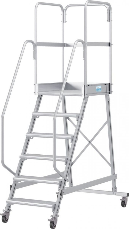 Односторонняя передвижная лестница с площадкой CORDA, 1х6
