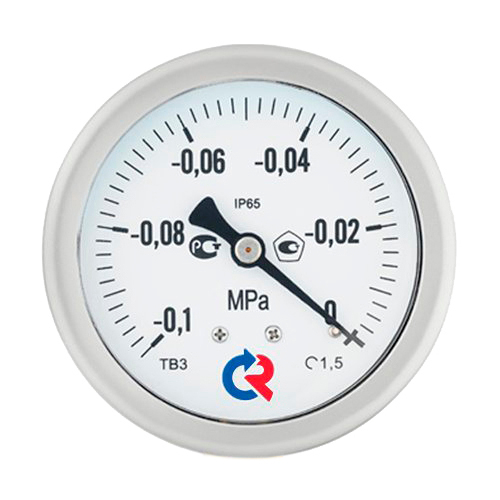 Вакуумметр осевой Росма ТВ-32GТ.GG (-G.1-GМПа) G1/4 1.5 виброустойчивый (готовый к гидрозаполнению) 63мм, тип - ТВ-32GТ, осевое присоединение, шкала (-G.1-GМПа), резьба G1/4, класс точности 1.5, цвет хром