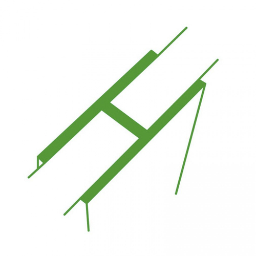 Профиль соединительный Н-образный для грядок 8х500 мм (2 шт/упак), упак