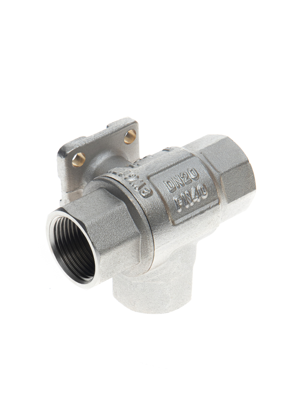 Ридан 082G5419R — Кран шаровой двухпозиционный AMZ-113R PN40, DN20, Kvs 45, Tmax110 °C, Rp3/4, корпус CW617N, трехходовой