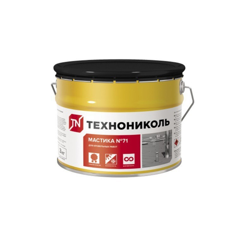 Герметик полимерно-битумный ТехноНиколь кровельный №71 3 кг, шт