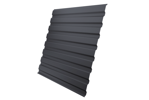 Профнастил C20A 0,45 Drap TwinColor RAL 7024 мокрый асфальт