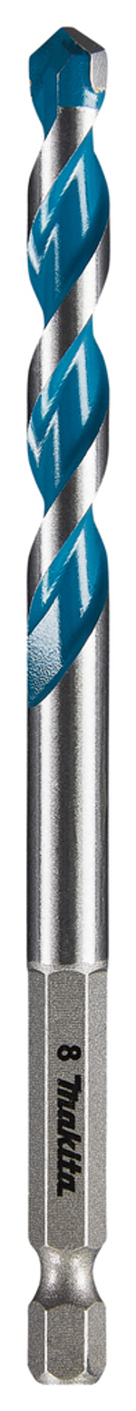 Сверло универсальное 8.0x120, 1/4 E-form Makita E-15045