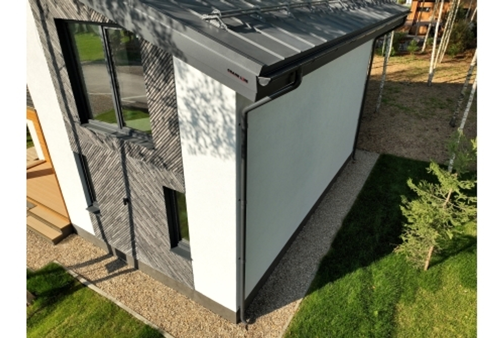 Кликфальц Pro Grand Line 0,5 Rooftop Бархат с пленкой на замках RAL 7024 мокрый асфальт