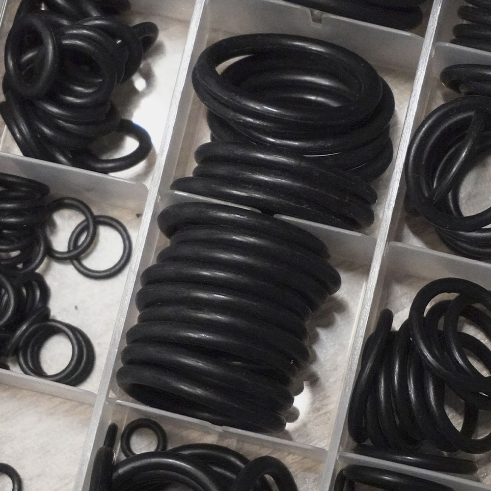 WDK-214042-1 Набор уплотнительных колец резиновых, черных, 222 шт