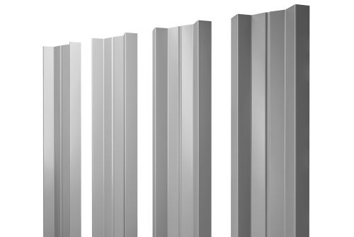 Штакетник М-образный А с прямым резом 0,45 Drap TX RAL 7004 сигнальный серый