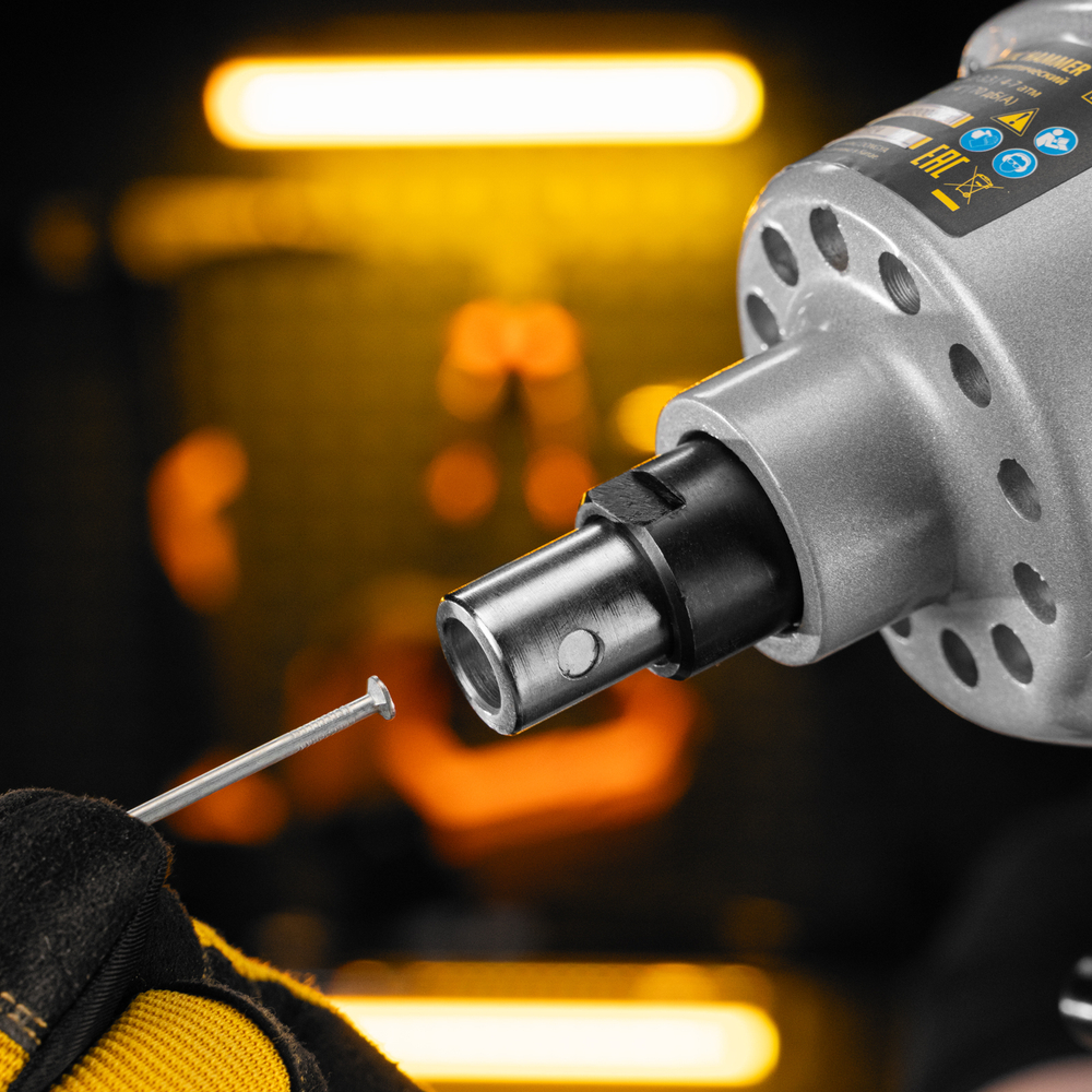 Пневматический молоток HP120 для одиночных гвоздей до 120 мм// Denzel