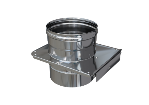 Задвижка Феррум (шибер выдвижной) нержавеющая (430/0,8мм), ф115