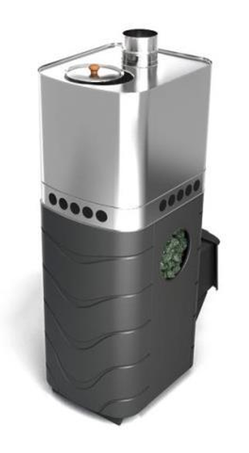 Печь для бани ТМФ Бирюса 2013 Carbon дверца антрацит закр. каменка антрацит