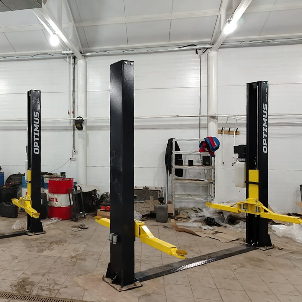 SF-OPT-4T/380 Подъемник двухстоечный с нижней синхронизацией 4 тонны, двухст. разбл., 380В