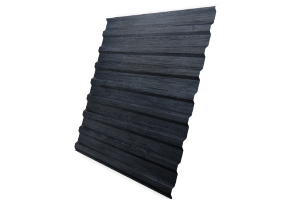 Профнастил C20B 0,45 Print Premium Grey Wood TwinColor