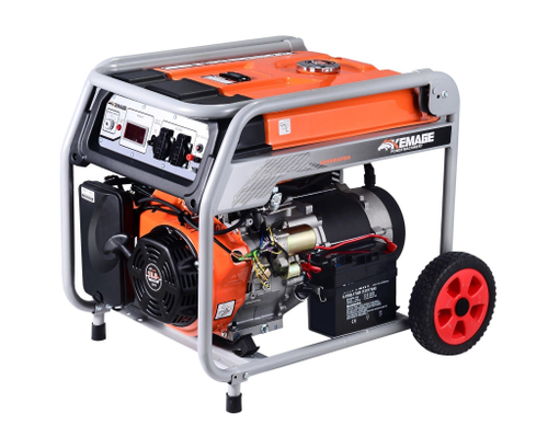 Генератор бензиновый 6,0 кВт 220В 27 л с электростартером и колесами TOR KM8000H