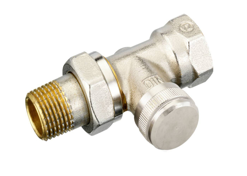 Ридан LV 003L0144R Ду 15 — Клапан запорный прямой никелированный для бокового присоединения к радиатору