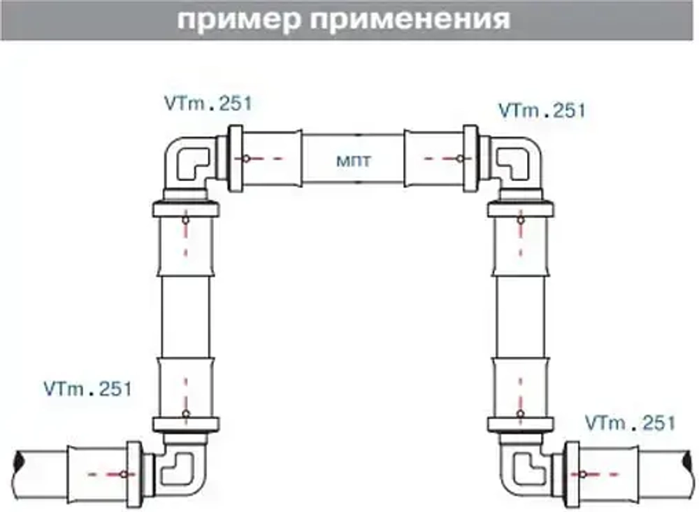 Уголок пресс соединительный 20мм Valtec VTm.251.N.002020