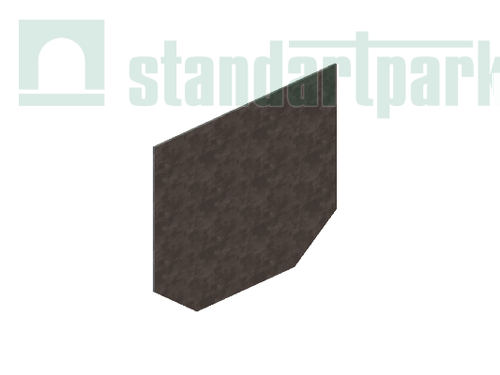 Заглушка торцевая стальная для лотка водоотводного бетонного 6171-Б