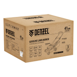 Газонокосилка бензиновая GLD-410-K, 150 см3, 41 см, 40 л// Denzel