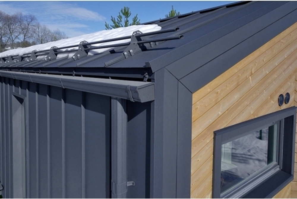 Кликфальц Pro Grand Line 0,5 Satin Matt с пленкой на замках RAL 7024 мокрый асфальт