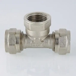 Тройник компрессионный переходной 26мм x 1"в x 26мм Valtec VTm.332.N.260626