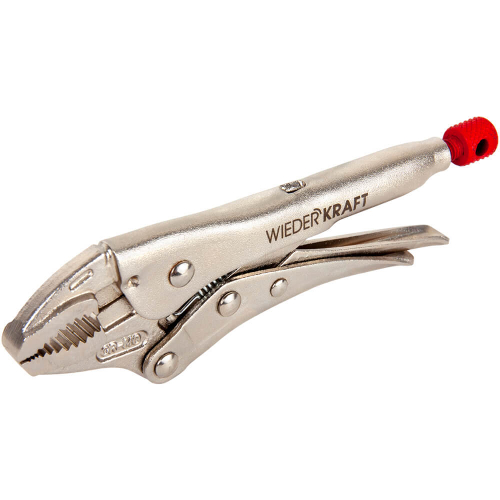 WDK-65102  Зажим плоский с фиксатором. Струбцины сварочные. (242х90х25 мм)